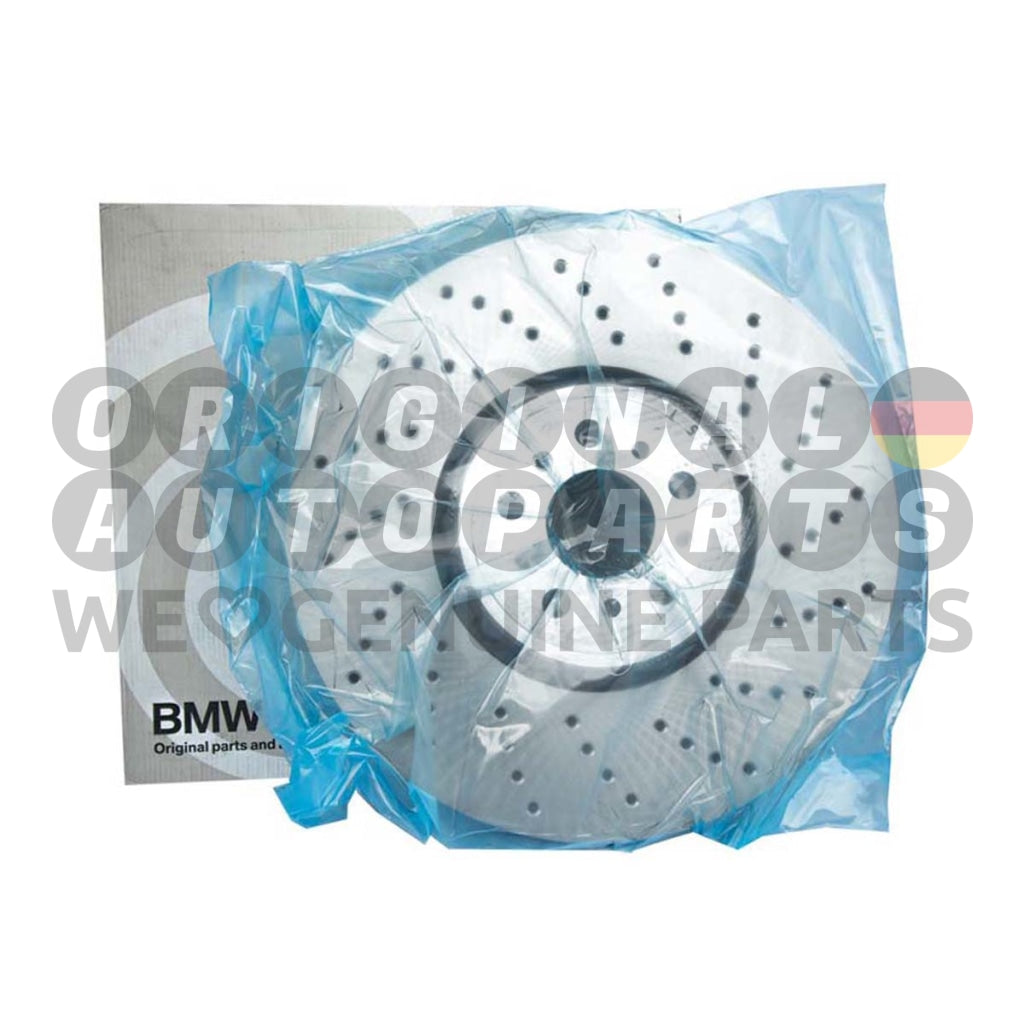 Genuine BMW Brake Disc Rotor drilled front right 395x36mm 34117991102 M5 F90